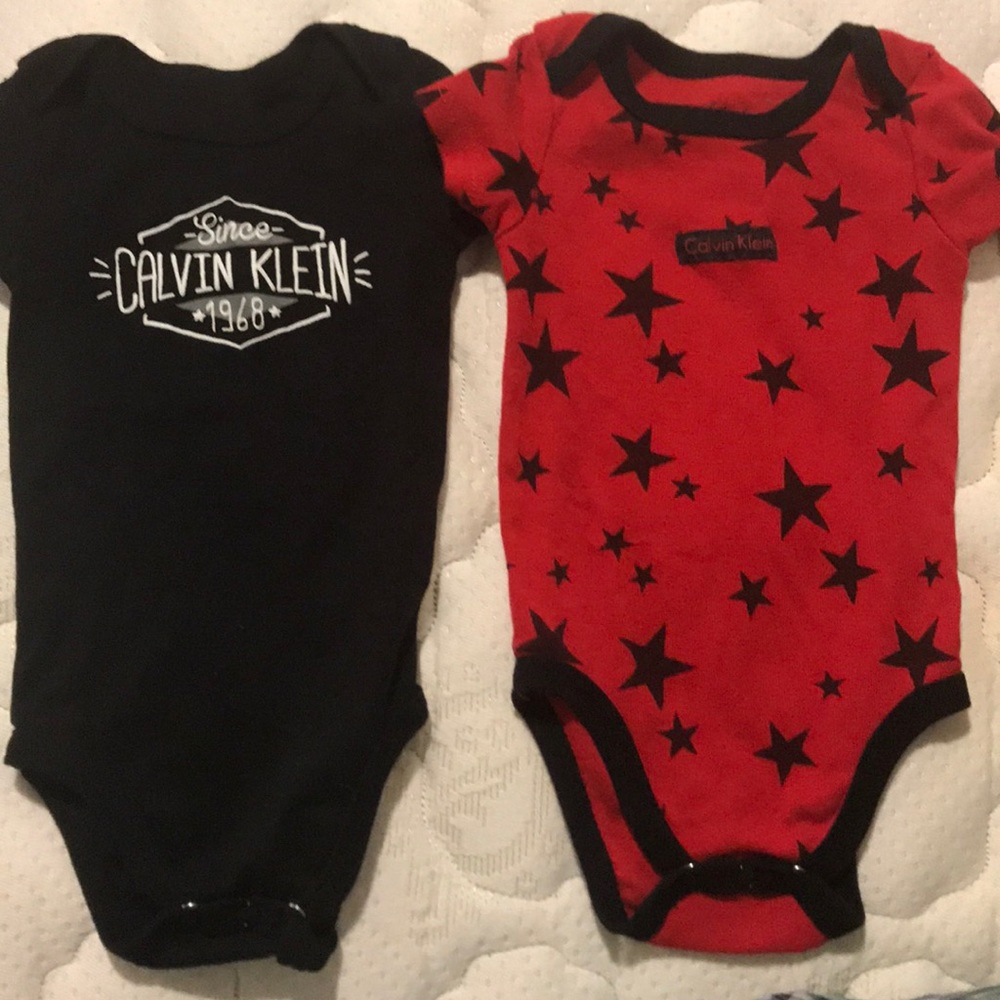 0-3 month Calvin Klein onesie bundle